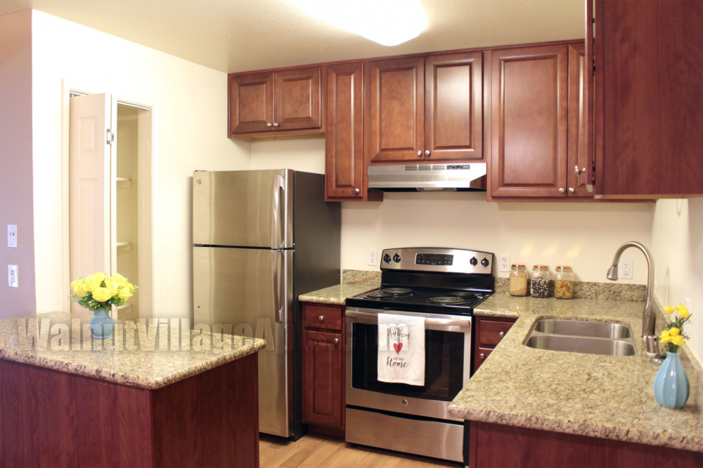 Take a tour today and view Living, kitchen, dining 6 for yourself at the Walnut Village Apartments